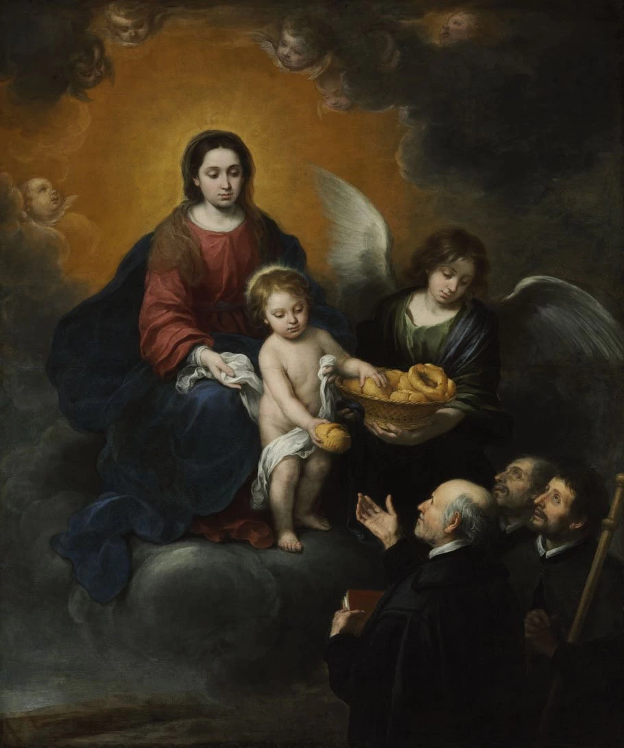 Bartolomé Esteban Murillo - 255, Il Bambino Cristo distribuisce il pane ai pellegrini, Museum of Fine Arts, Budapest